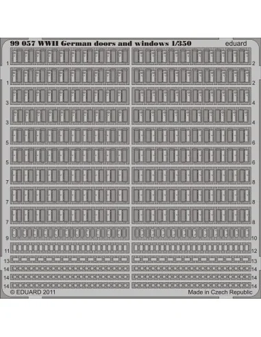 WWII German doors and windows, 1/350 - Eduard Accessories 99057
