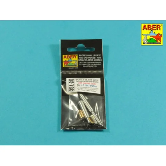 90 mm M-36 tank barrel cyrindrical Muzzle Brake with mantlet cover ...