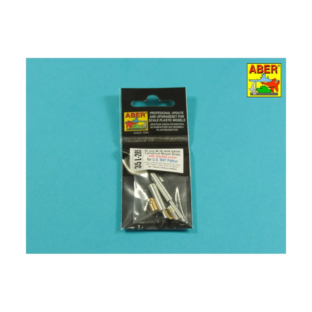 90 mm M-36 tank barrel cyrindrical Muzzle Brake with mantlet cover ...