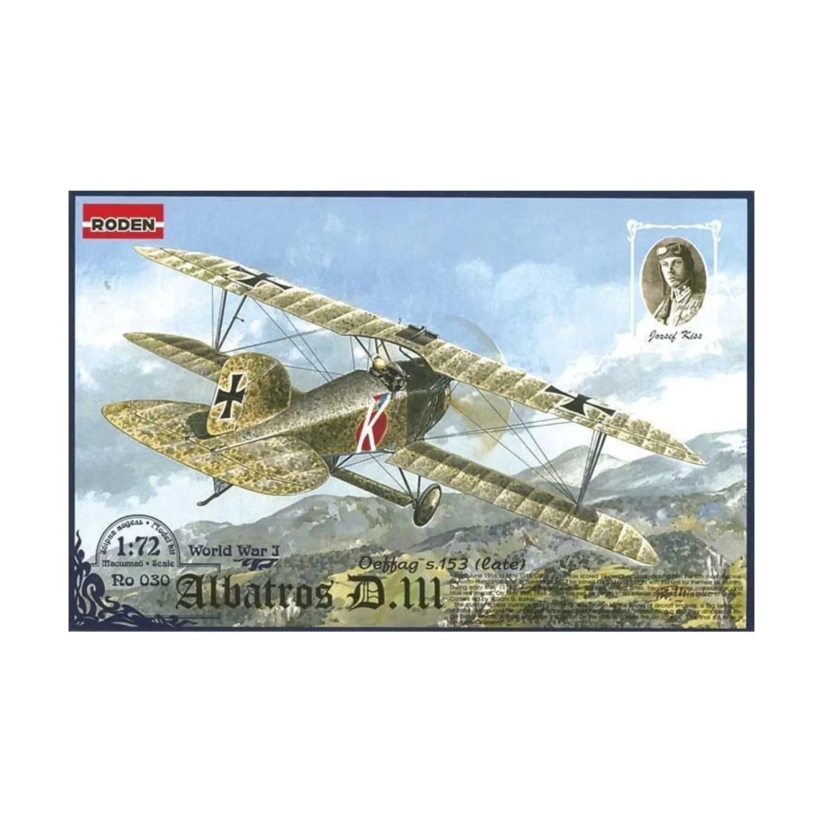 Albatros D.III Oeffag s.153(late), 1/72 - Roden 030