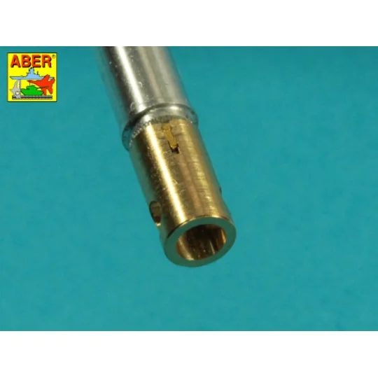 90 mm M-36 tank barrel cyrindrical Muzzle Brake with mantlet cover ...