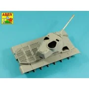 90 mm M-36 tank barrel cyrindrical Muzzle Brake with mantlet cover ...
