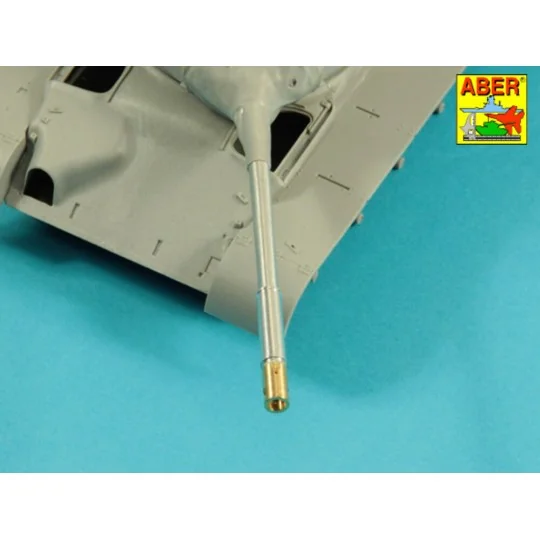 90 mm M-36 tank barrel cyrindrical Muzzle Brake with mantlet cover ...