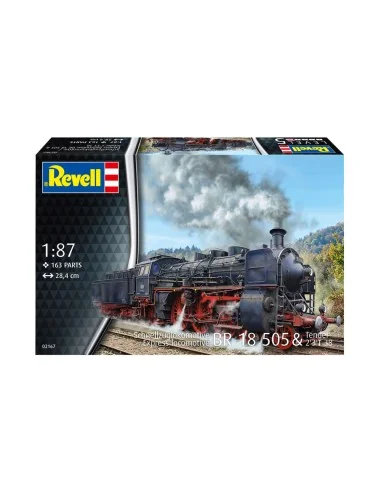 Schnellzuglokomotive BR 18 505 mit Tender 2'3' T38, 1/87 - Revell 0...