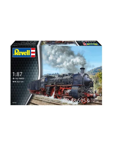 Schnellzuglokomotive BR 18 505 mit Tender 2'3' T38, 1/87 - Revell 0...
