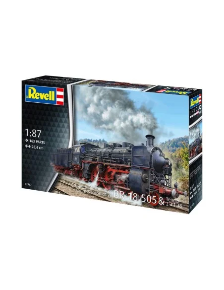 Schnellzuglokomotive BR 18 505 mit Tender 2'3' T38, 1/87 - Revell 0...