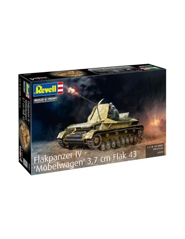 Flakpanzer IV - Möbelwagen 3, 7 cm Flak 43, 1/72 - Revell 03363