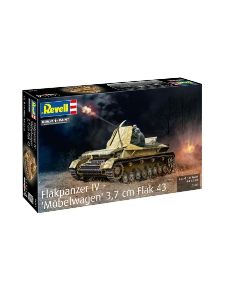 Flakpanzer IV - Möbelwagen 3, 7 cm Flak 43, 1/72 - Revell 03363