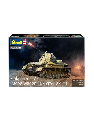 Flakpanzer IV - Möbelwagen 3, 7 cm Flak 43, 1/72 - Revell 03363