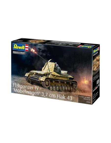 Flakpanzer IV - Möbelwagen 3, 7 cm Flak 43, 1/72 - Revell 03363