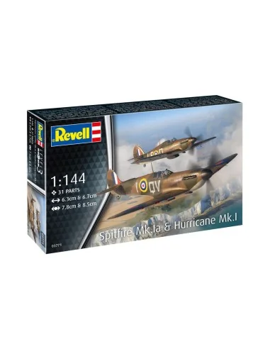 [NO_DESC] Supermarine Spitfire Mk.Ia & Hawker Hurricane Mk.I, 1/144...