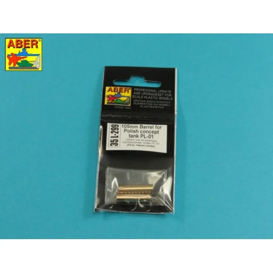 105mm Barrel for Polish concept tank PL-01, 1/35 - Aber Models 35 L... 105mm Barrel for Polish concept tank PL-01, 1/35 - Aber Models 35 L...