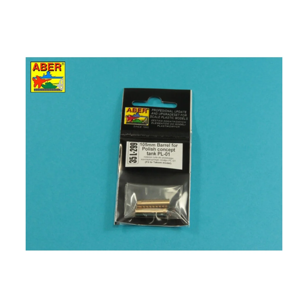105mm Barrel for Polish concept tank PL-01, 1/35 - Aber Models 35 L... 105mm Barrel for Polish concept tank PL-01, 1/35 - Aber Models 35 L...