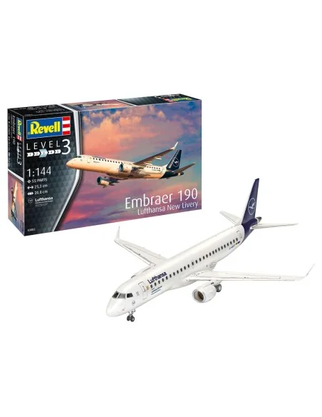 [NO_DESC] Embraer 190 Lufthansa New Livery, 1/144 - Revell 03883