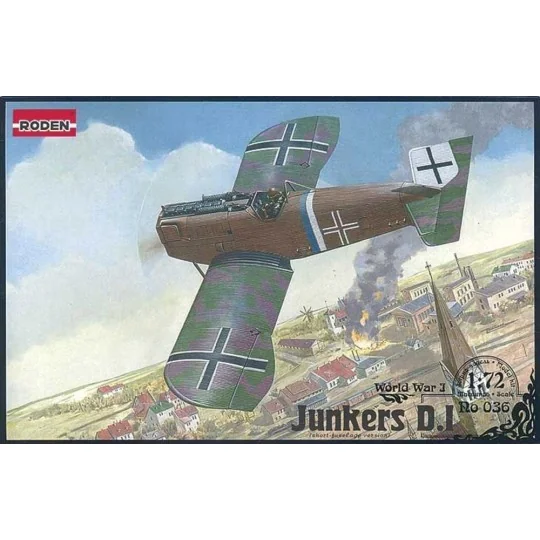 Junkers D. I late World War I, 1/72 - Roden 036 Junkers D. I late World War I, 1/72 - Roden 036