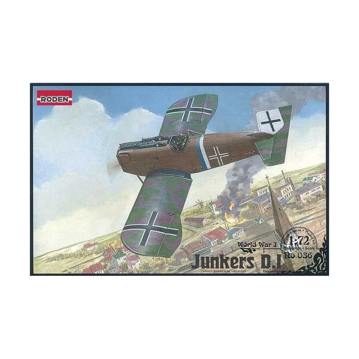 Junkers D. I late World War I, 1/72 - Roden 036 Junkers D. I late World War I, 1/72 - Roden 036