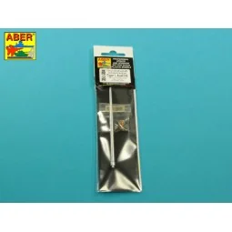 7,5cm gun barrel with single baffle muzzle brake for German Tank Ti...