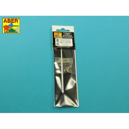 7,5cm gun barrel with single baffle muzzle brake for German Tank Ti...