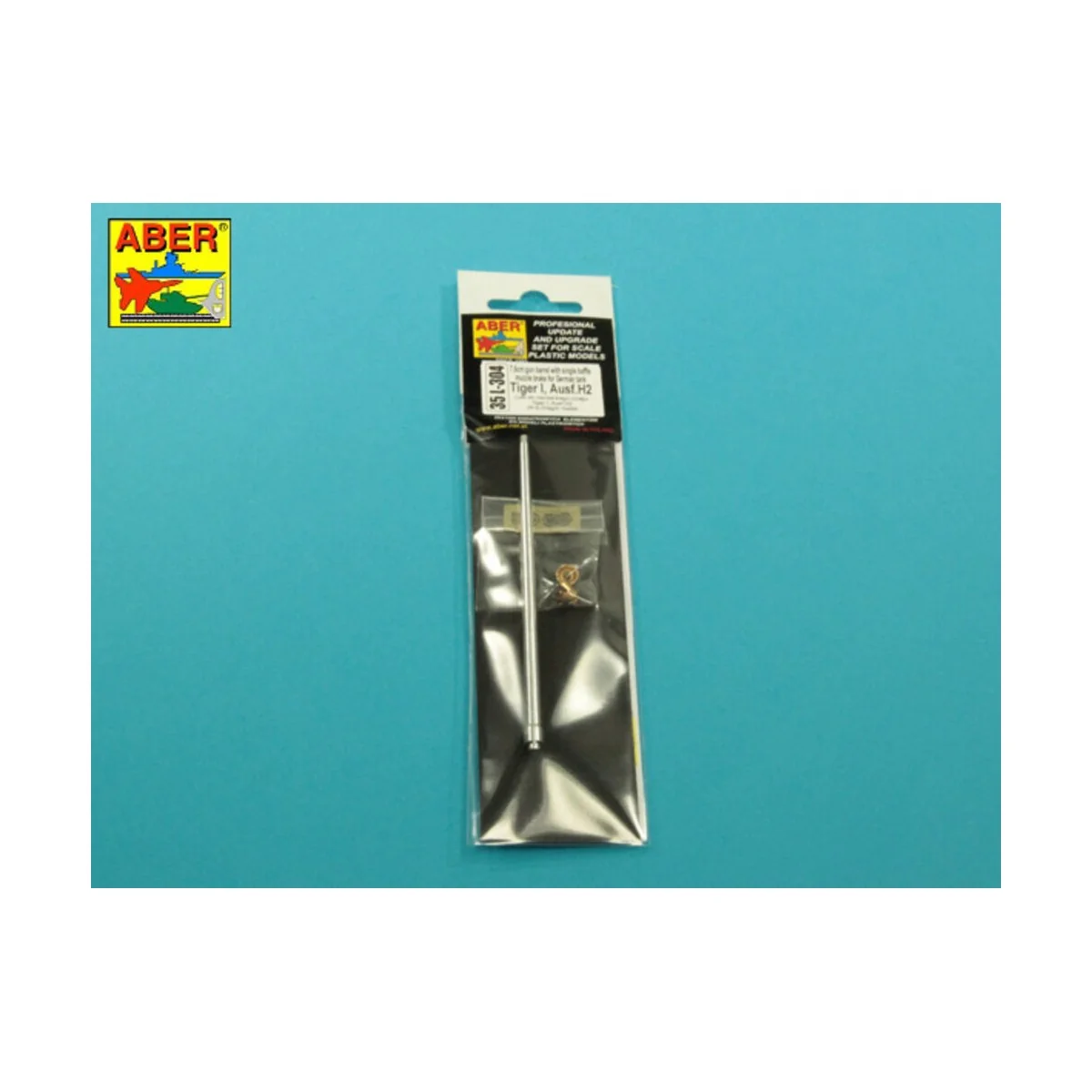 7,5cm gun barrel with single baffle muzzle brake for German Tank Ti...