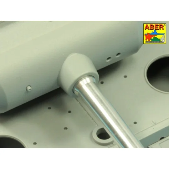 7, 5cm gun barrel with single baffle muzzle brake for German Tank T...