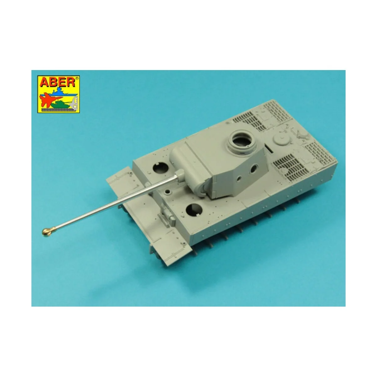 7, 5cm gun barrel with single baffle muzzle brake for German Tank T...