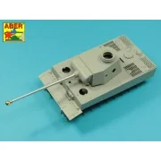 7, 5cm gun barrel with single baffle muzzle brake for German Tank T...