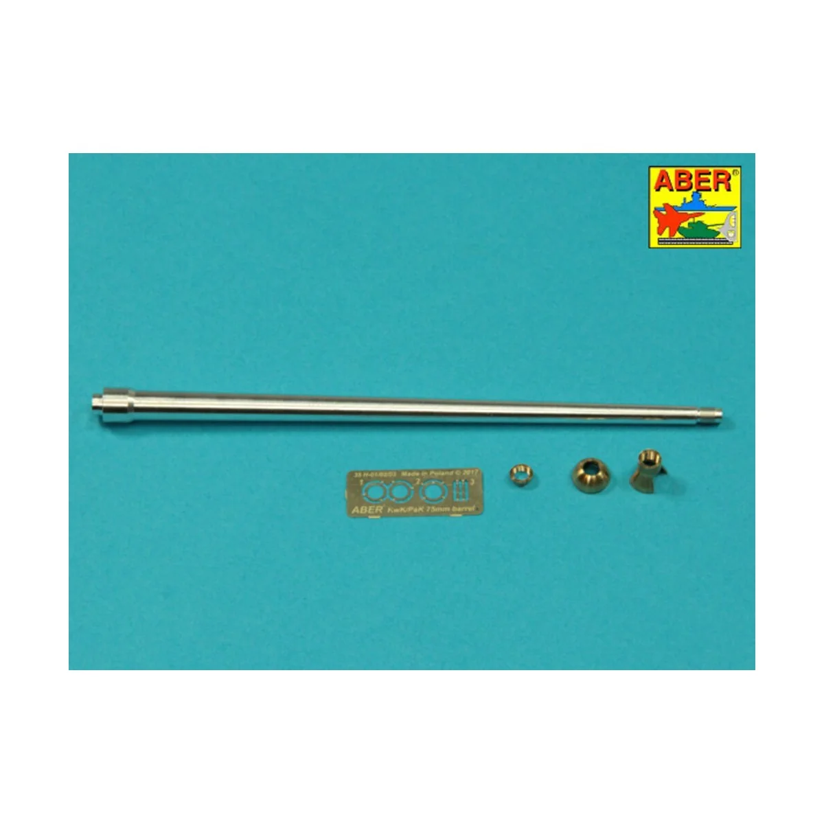 7, 5cm gun barrel with single baffle muzzle brake for German Tank T...