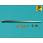 7,5cm gun barrel with single baffle muzzle brake for German Tank Ti...