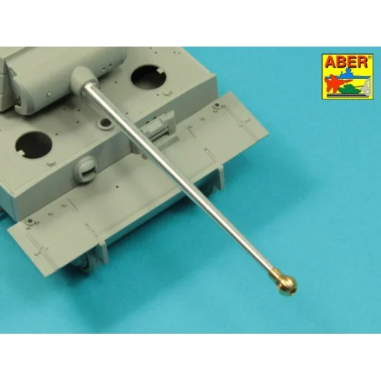 7, 5cm gun barrel with single baffle muzzle brake for German Tank T...