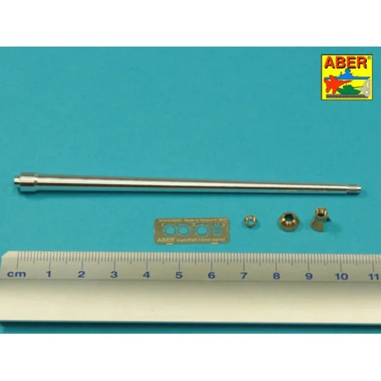 7, 5cm gun barrel with single baffle muzzle brake for German Tank T...