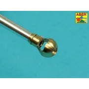7,5cm gun barrel with single baffle muzzle brake for German Tank Ti...