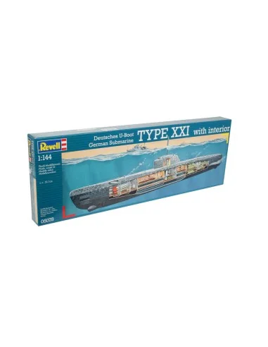 U-Boot Typ XXI U 2540 &Interieur, 1/144 - Revell 05078