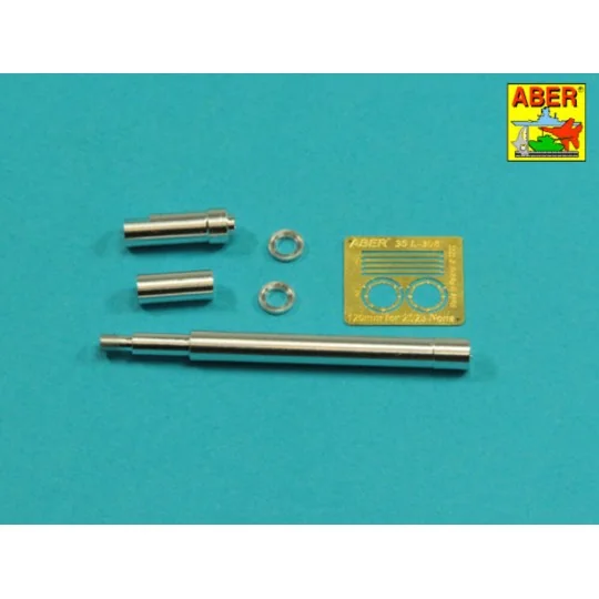 120mm 2A60 barrel for Russian 2S23 Nona, 1/35 - Aber Models 35 L-308