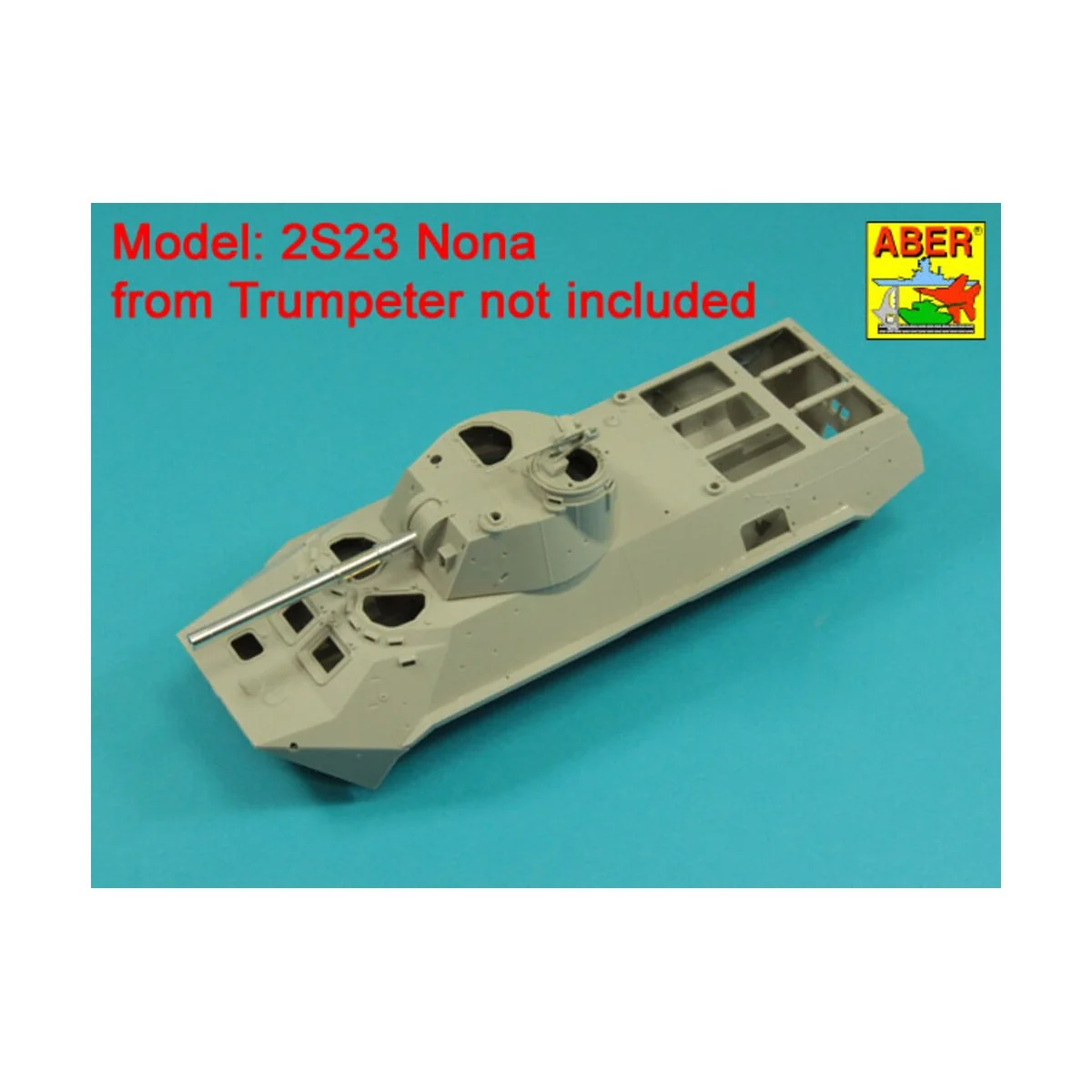 120mm 2A60 barrel for Russian 2S23 Nona, 1/35 - Aber Models 35 L-308