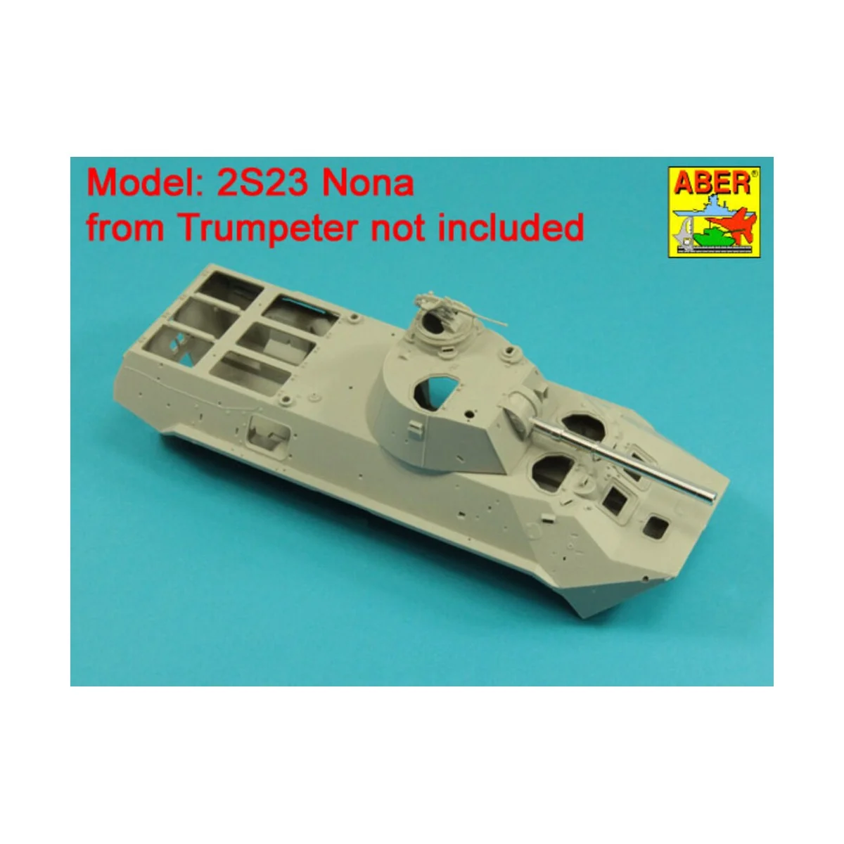 120mm 2A60 barrel for Russian 2S23 Nona, 1/35 - Aber Models 35 L-308