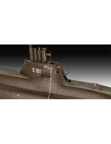 70 Jahre Bundeswehr:Wilhelm Bauer, Type 206A, Class2, 1/144 - Revel...