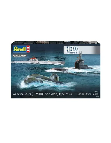 70 Jahre Bundeswehr:Wilhelm Bauer, Type 206A, Class2, 1/144 - Revel...