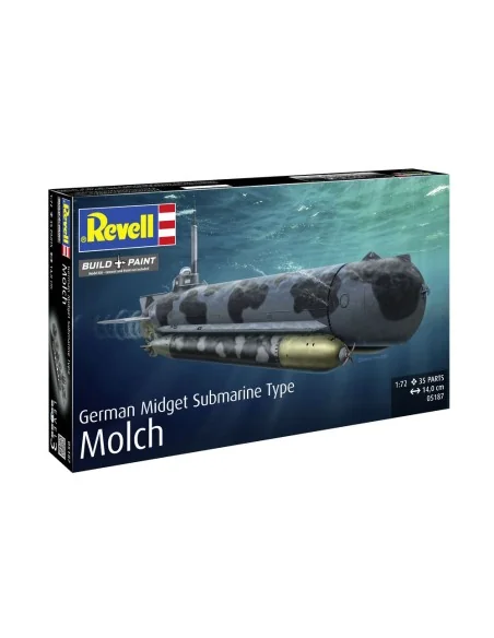 German Midget Submarine Type Molch, 1/72 - Revell 05187
