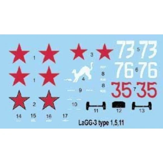 LaGG-3 series 1, 5, 11, 1/72 - Roden 037