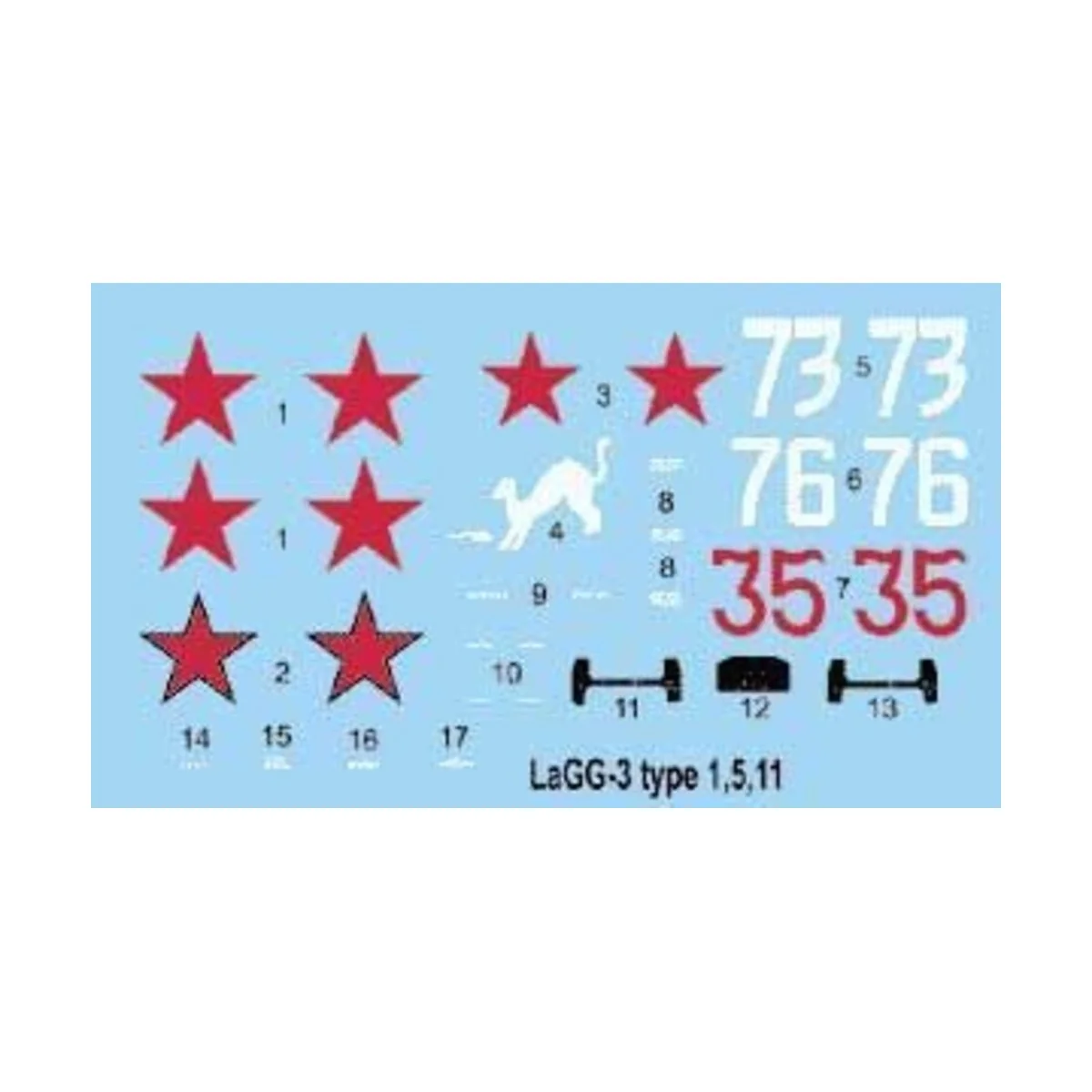 LaGG-3 series 1, 5, 11, 1/72 - Roden 037