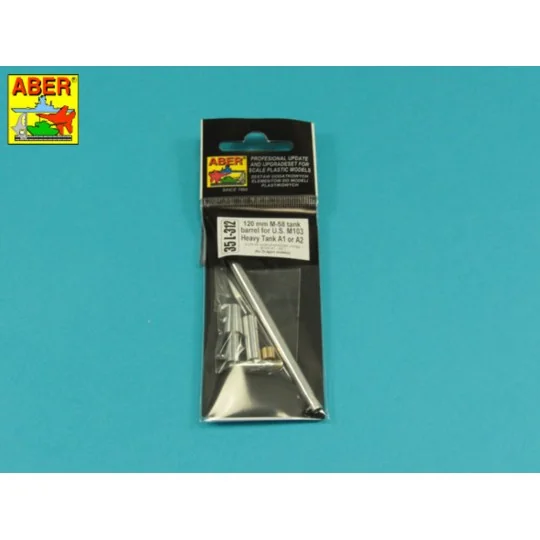 120 mm M-58 tank barrel for U.S. M103 Heavy Tank A1 or A2, 1/35 - A... 120 mm M-58 tank barrel for U.S. M103 Heavy Tank A1 or A2, 1/35 - A...