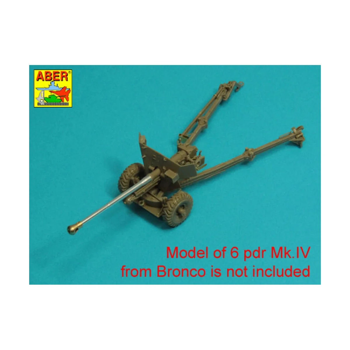 Barrel for 6 pdr Mk.IV (57mm) A/T Gun with ball muzzle brake, 1/35 ...