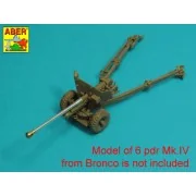 Barrel for 6 pdr Mk.IV (57mm) A/T Gun with ball muzzle brake - Aber...