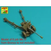 Barrel for 6 pdr Mk.IV (57mm) A/T Gun with ball muzzle brake, 1/35 ...