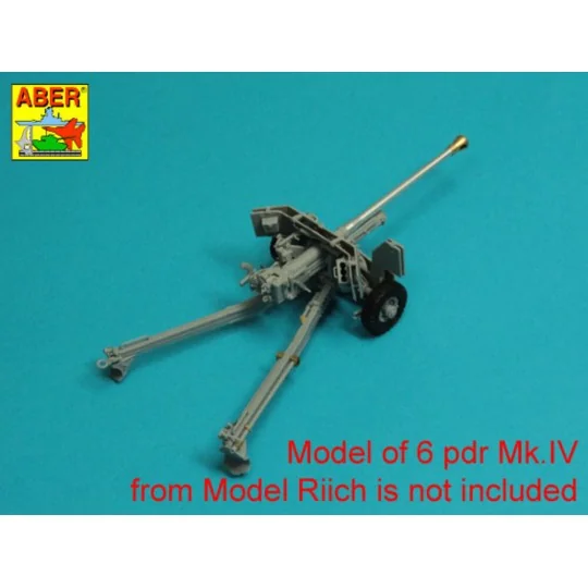 Barrel for 6 pdr Mk.IV (57mm) A/T Gun with ball muzzle brake, 1/35 ...