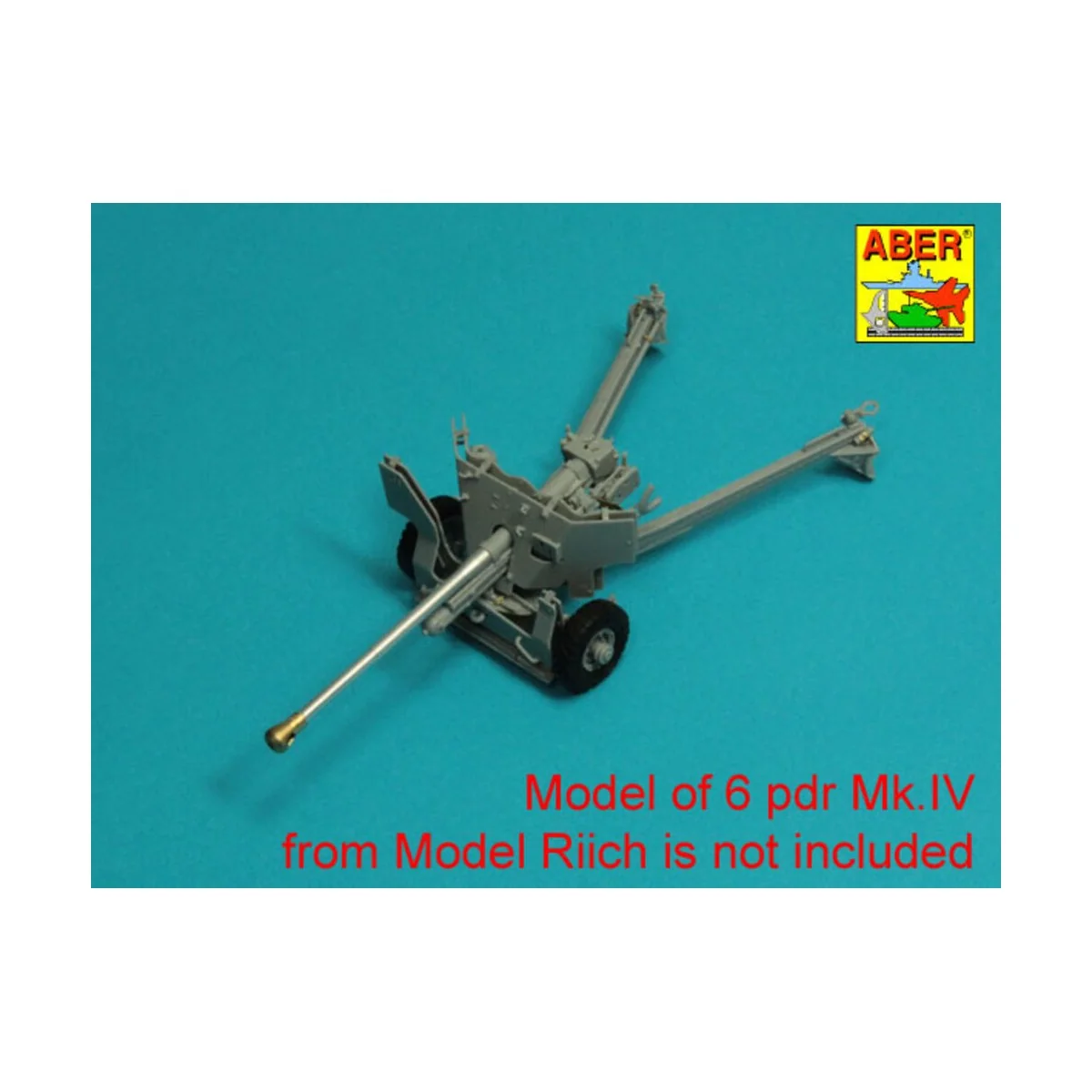 Barrel for 6 pdr Mk.IV (57mm) A/T Gun with ball muzzle brake, 1/35 ...