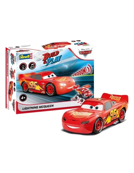Lightning McQueen Disney-Cars Auto mit Licht&Sound, 1/20 - Revell 0...