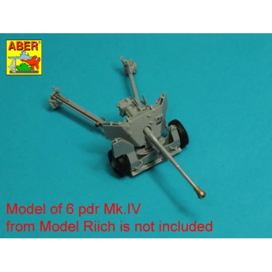 Barrel for 6 pdr Mk.IV (57mm) A/T Gun with ball muzzle brake, 1/35 ...