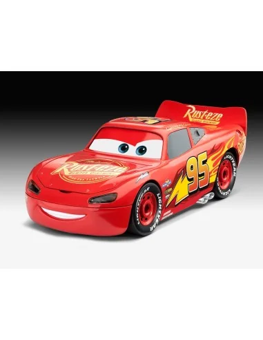 Lightning McQueen Disney-Cars Auto mit Licht&Sound, 1/20 - Revell 0...