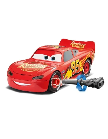 Lightning McQueen Disney-Cars Auto mit Licht&Sound, 1/20 - Revell 0...